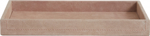 Nordal - SAMOA tray, suede leather, rose, large