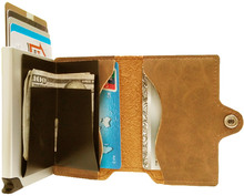 Plånbok med korthållare Safecard Konstläder Brun