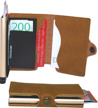 Plånbok med korthållare Safecard Konstläder Ljusbrun 2
