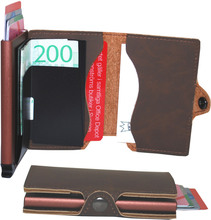 Plånbok med korthållare Safecard Konstläder mörkbrun 2