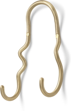Curvature Double Hook Brass Ferm Living