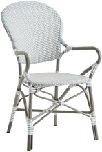 Isabell Alu arm Chair taupe, Sika Design