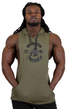 Lawrence Hooded Tank Top, army green, xxxlarge