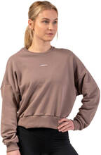 Loose Fit Sweatshirt ''Feeling Good'', brown, medium/large