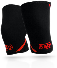 SBD Knee Sleeves, 7 mm, black/red, xxxlarge