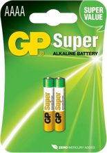 Engångsbatteri GP Super AAAA / LR61 - 2-pack