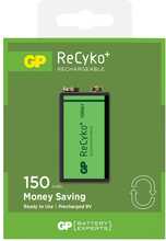 Uppladdningsbart batteri GP ReCyko 9V / 6F22 med 200 mAh