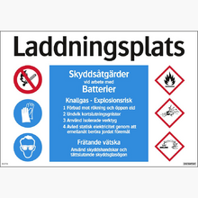 Påbudsskylt "Laddningsplats"