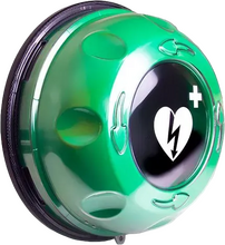 Väggskåp till defibrillator ROTAID Solid Plus med larm-Green