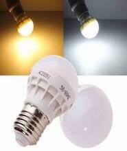 LED pære E27 3W, varm/kold hvid - LED pære E27 3W, varm/kold hvid - Varm hvid