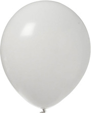 10 stk 30 cm - Hvite Ballonger