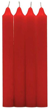 4 stk Røde Kronelys 17,5 cm