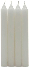 4 stk Hvite Kronelys 17,5 cm