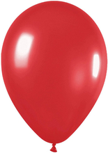 100 stk 23 cm MEGAPACK - Rød Metallic Ballonger