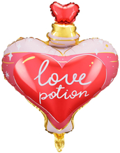 Love Potion - Kjærlighetsdrikk Folieballong med Tekst 54x66 cm