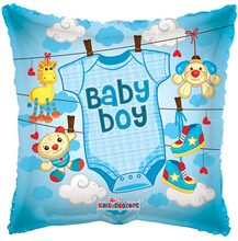 Baby Boy Body - Firkantet Folieballong 46 cm