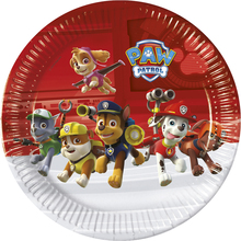 8 stk Papptallerkener 23 cm - Paw Patrol Gjengen