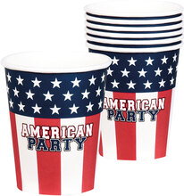 10 stk Pappkrus 250 ml - American Party