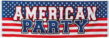 Gigantisk Stoffbanner 74x220 cm - American Party