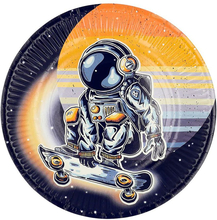 8 stk Funky Space Papptallerkener 23 cm - Astronaut Party