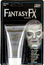 Monster Grey Fantasy F-X Makeup - 30 ml Vannbasert Mehron Ansikt og Kropssminke