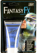 Blue Fantasy F-X Makeup - 30 ml Vannbasert Mehron Ansikt og Kropssminke