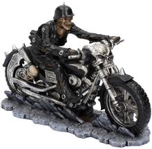 James Ryman Hell on the Highway - Motorsykkelfigur med Skjelett 20 cm