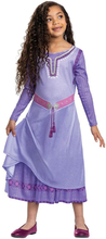 Asha Deluxe Kostymekjole til Jente - Disney Lisensiert