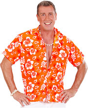 Orange Hawaii Kostymeskjorte - Strl M/L