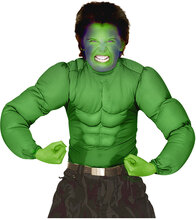 Hulken Inspirert Grønn Muskeldrakt til Barn