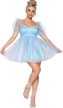 Frosted Organza Babydoll - Askepott Inspirert Blå Kostymekjole til Dame - Large