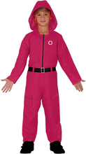 Squid Game Jumpsuit-Kostyme til Barn - Strl 5-6 År