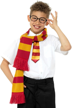 Harry Potter Inspirert Kostymesett med Skjerf, Slips og Briller til Barn