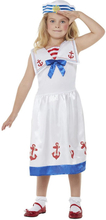 High Seas Sailor Kostyme til Barn - 4-6 ÅR