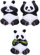 Hear No Evil, See No Evil - 3 stk Pandafigurer 8 cm