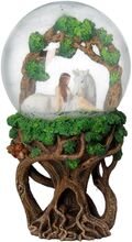 Anne Stokes Pure Heart Snowglobe - Snøkule med Enhjørning 18 cm