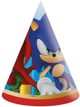6 stk Sonic the Hedgehog Partyhatter