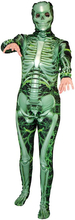 Green Glow Skjelett Kostyme til Mann - Onesize