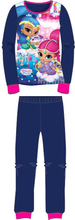 Blå Shimmer and Shine Pyjamas i Fleece til Barn