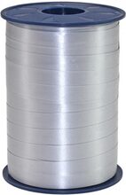 250 meter Sølvfarget Ballongbånd / Gavebånd - Ekstra Bred 10 mm