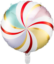 Flerfarget Sukkertøy Folieballong 46 cm