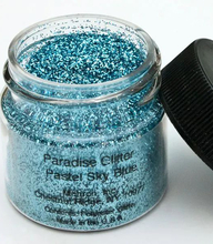 Pastel Sky Blue Paradise Makeup AQ GlitterDust - Mehron Glitter For Ansikt, Hår og Kropp