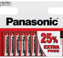 10 stk Panasonic AAA Zink Carbon Batterier