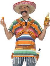 Meksikaner Poncho med Belter og Shotglass-Holdere