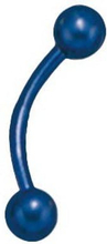 Metallic Fire Banan - 1,2 x 8 mm Blå Øyenbrynspiercing