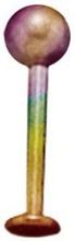 Ball Labrett Rainbow - 1,2 x 8 mm Labret