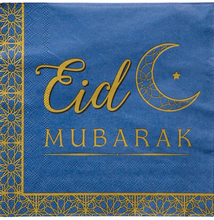 16 stk Eid Mubarak 3-Lags Servietter 33x33 cm