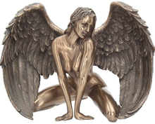 Angel's Passion - Knelende Englefigur i Bronse 17,5 cm
