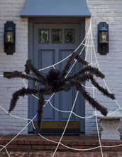Stort Utendørs Halloween Spindelvev med Edderkopp Hagedekorasjon