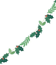 Jule Mistletoe Banner i Papir med 1,5 Meter Tråd